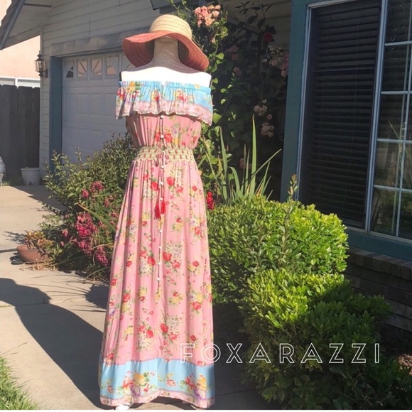 Lost in Paradise Hosanah Pocketed Maxi Dress Lotus - Picture 6 of 6